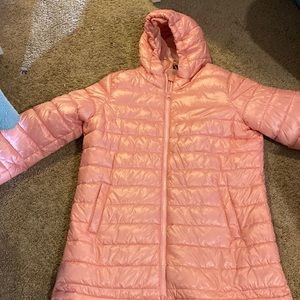 Light pink puffer jacket